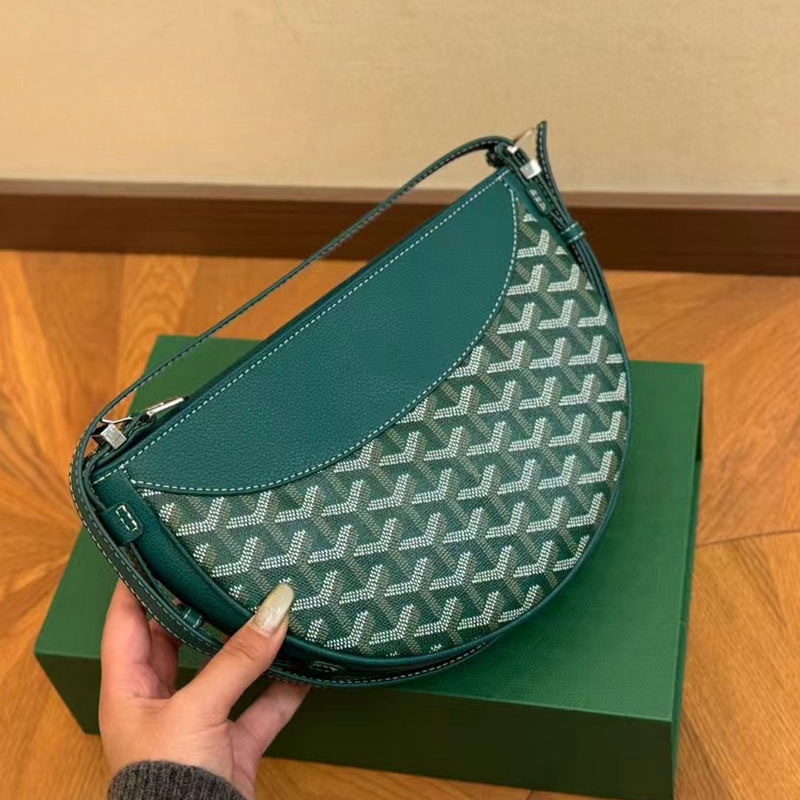 Womens Men hirone loop 10a Designer Shoulder Half Moon leather sg tote handbag bag Strap Fashion pochette clutch city cross body Crescent bags