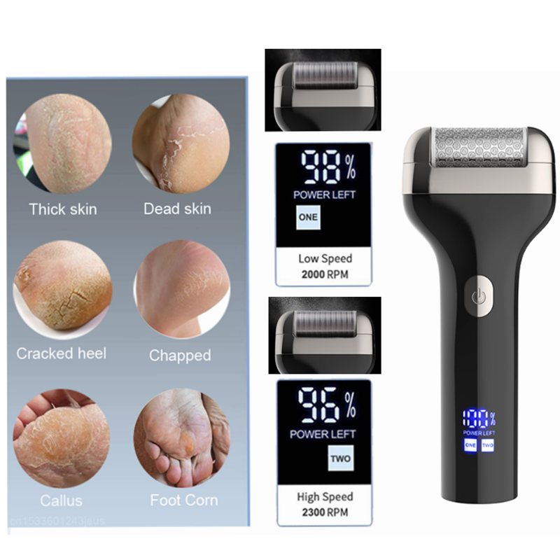 Electric Callus Remover for Feet Electric Metal Foot Sandpaper Rechargeable Foot File Pedicure for Feet Dead Skin Removal