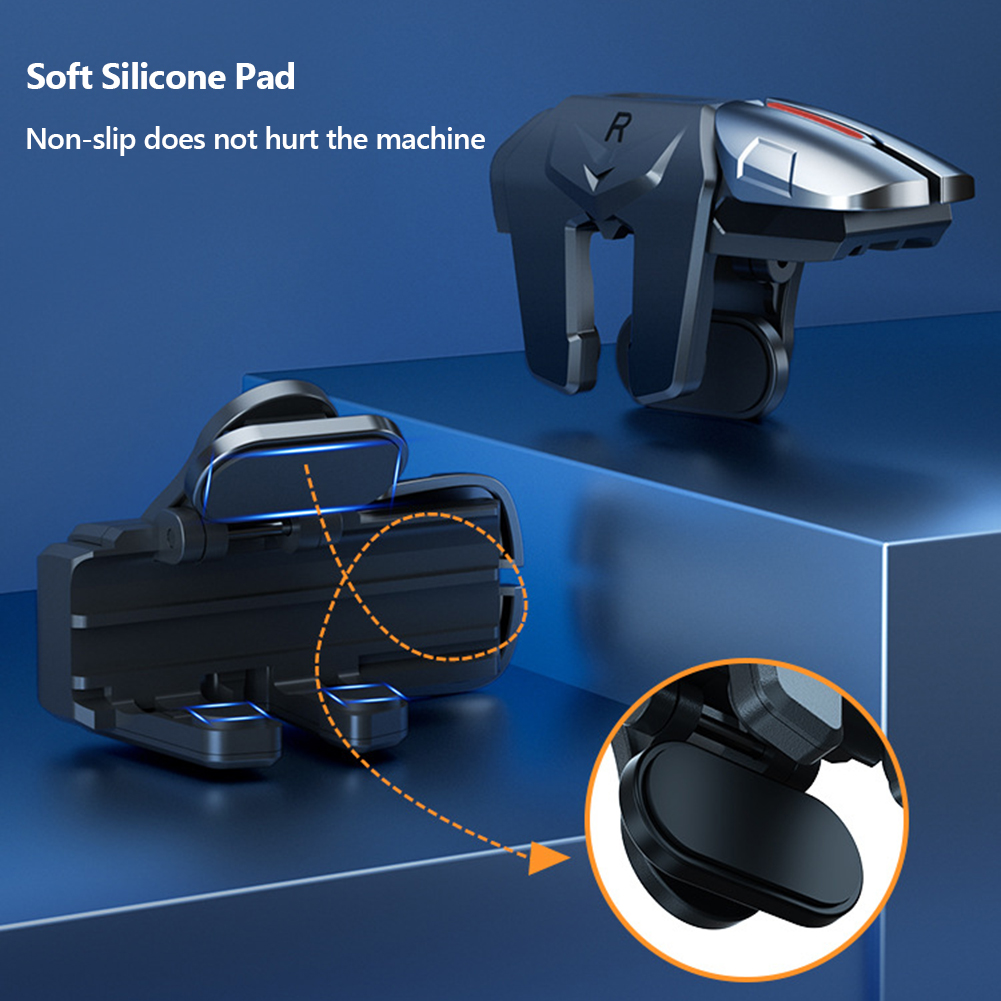 Mobile Game Trigger G21 For PUBG Phone Gaming Controller Gamepad Joystick Aim Shooting ddmysmile L1 R1 Alloy Key Button For Iphone Android Smile