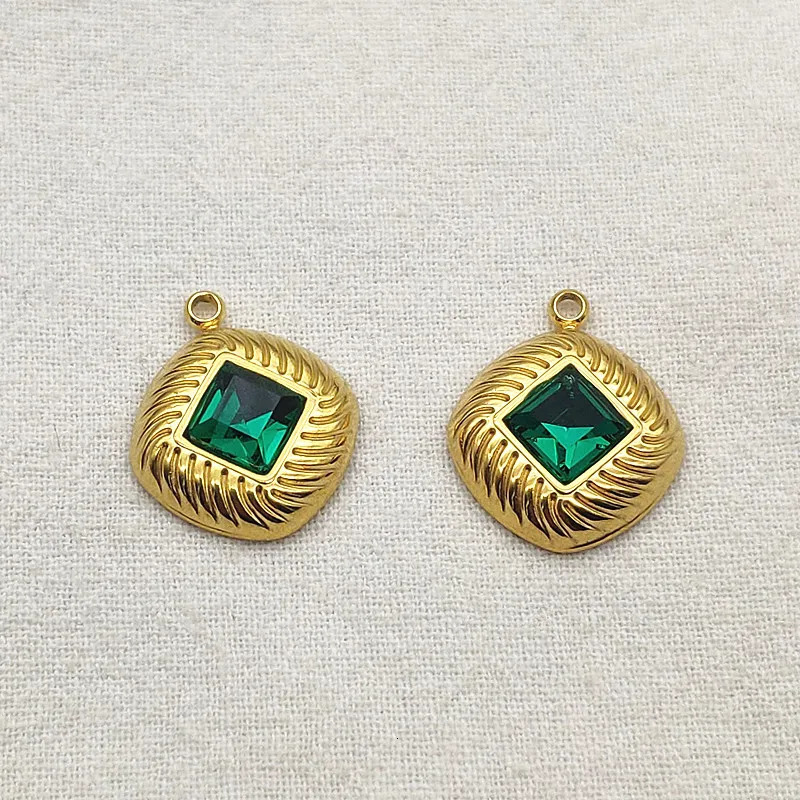 incoming 20x17mm 50 piece stainless steel pendant Rhinestone Charm used for handmade earrings DIY parts jewelry accessories discovery 241108