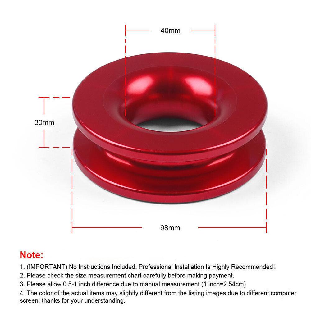 Car Recovery Ring Winch Soft Shackle Recovery Ring Kits Truck ATV Winch Rope Hauls Snatch Soft Shackle Car Accessory