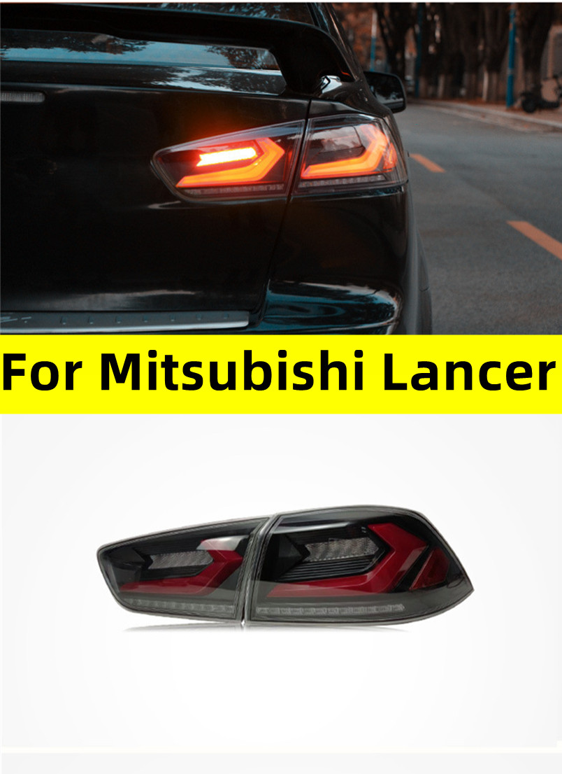 Taillight For Mitsubishi Lancer EVO LED Dynamic Tail Lights Upgrade Corvette Styling With Welcome Light Replacement