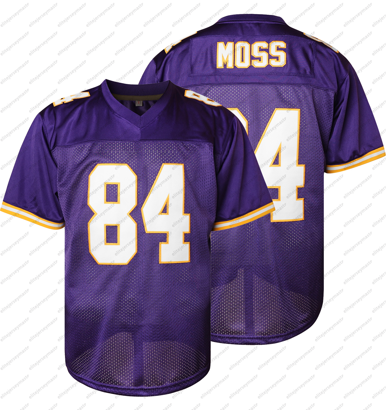 18 Jefferson 84 Moss Football Jerseys Double Stitched Personalized Name Number