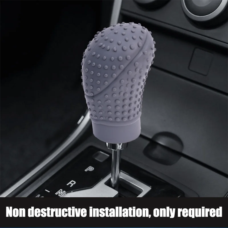Universal Car Manual Gear Shift Cover Non-Slip Silicone Knob Sleeve Gear Shift Grip Protective Covers Car Interior Accessories