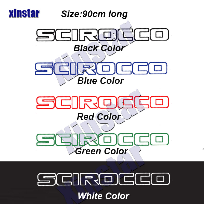 Car Front Windows Decal Sticker For VW Volkswagen SCIROCCO Auto Accessories