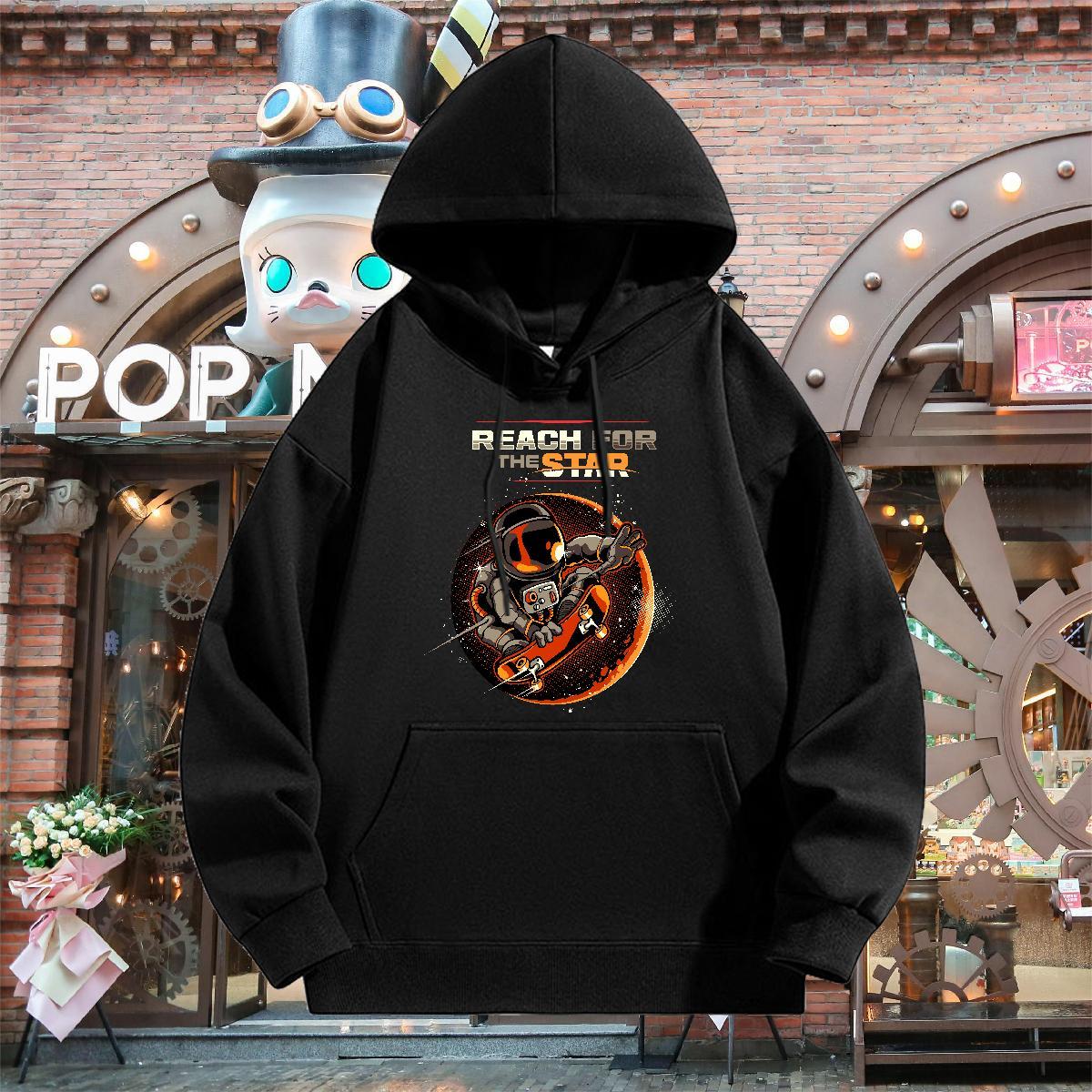 2024 Autumn Winter Men Sweatshirt hoodie Hooded Collar Breathable Classic Men Hoodie Oversized 2XL 3XL Top Pullover Hoodie Street Wear Thick Plush