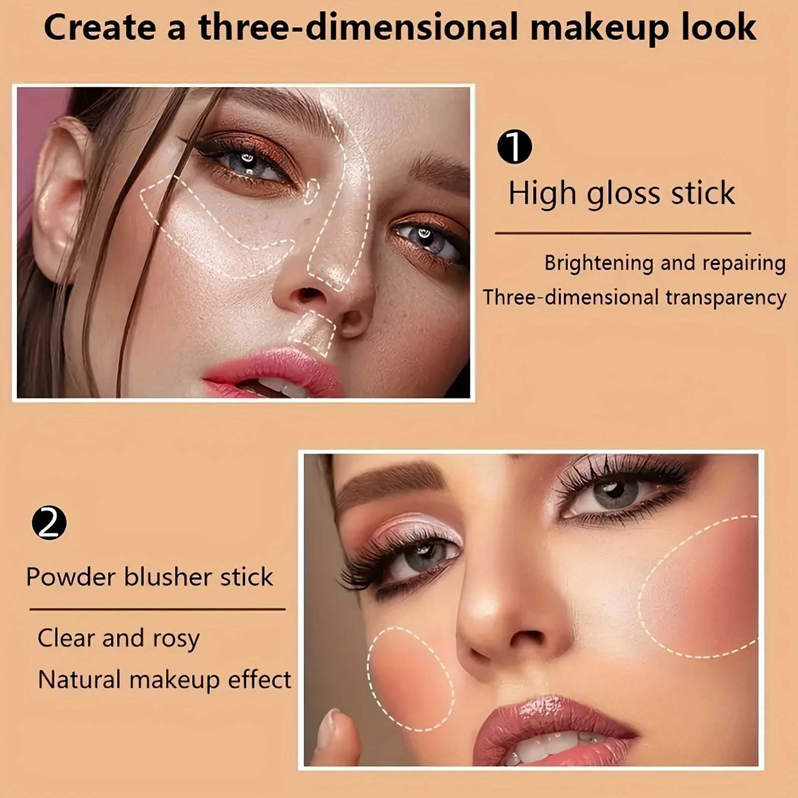 6-color blush palette natural-toned eye shadow palette and matte blush palette. Light and breathable suitable for cheek and eXJ241111