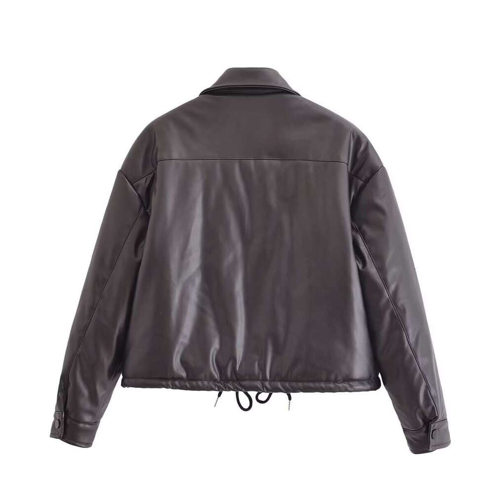 shanshi leather jacket women Winter New Women's Clothing Imitation Leather Cotton Jacket Coat for Women