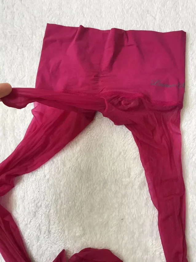 Ultra-thin See Through Men Stockings Pantyhose High Waist Elastic Sexy Leggings Tights 240401