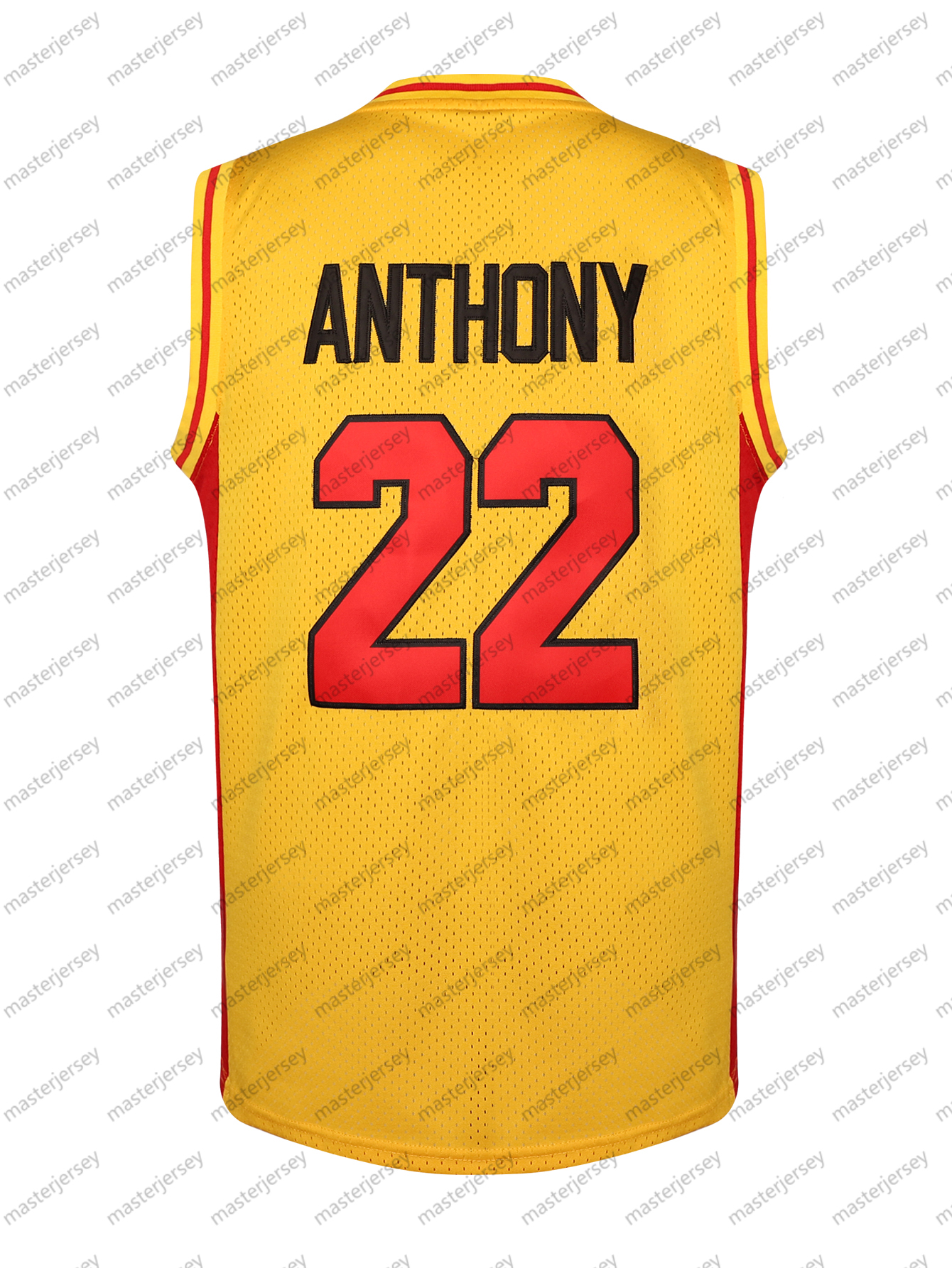 #22 ANTHONY OAK HILL Men's Basketball Jersey Sweatshirt - Embroidered Movie Mesh Letters & Numbers, Crew Neck Sleeveless Training Vest, Loose Fit