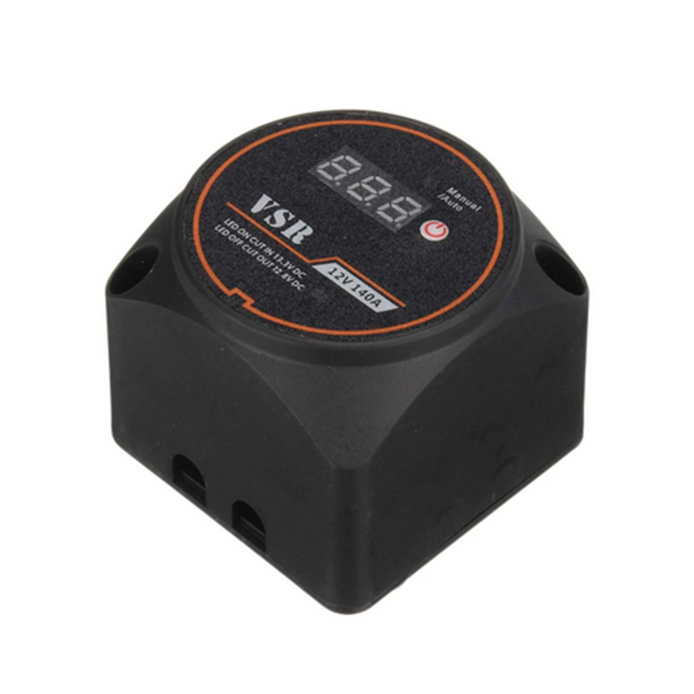 12V Battery Isolator Switch with Digital Display 140A Intelligent Isolator Switch Voltage Sensitive Relay for Auto for RVs