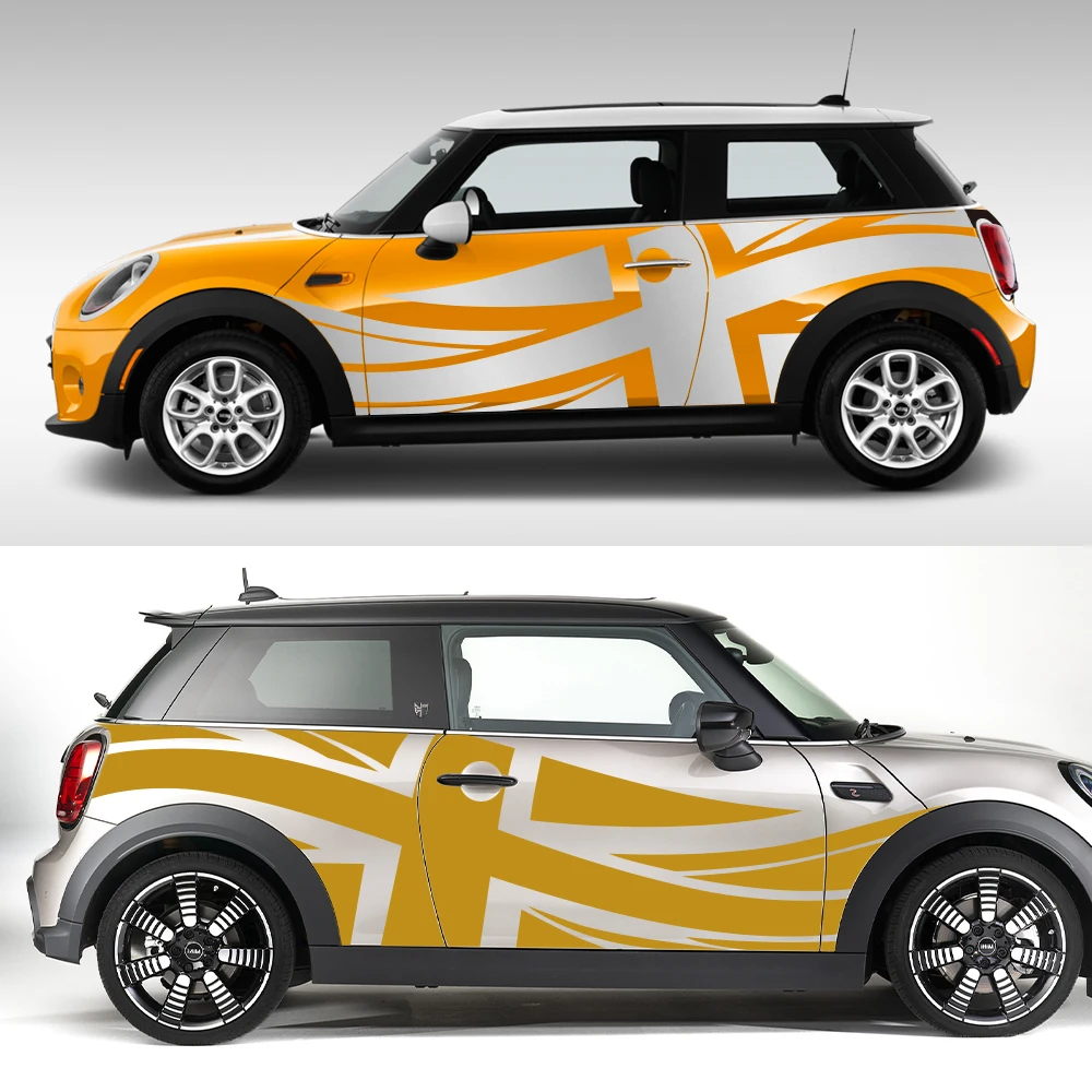 Car Body Side Stickers Auto England Flag Decal For Mini Cooper R56 R57 R58 R50 R52 R53 R59 R61 Countryman R60 F60 F55 F56 F54