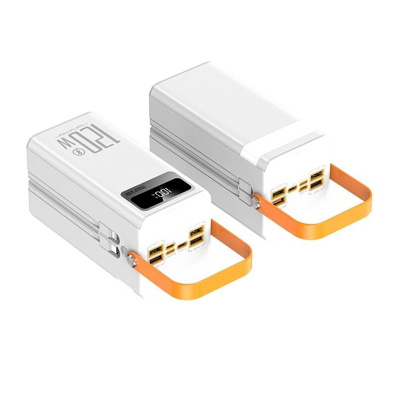 120W large capacity 60000 mAh super fast power bank outdoor camping live broadcast mobile power bank for iPhone 15 Xiaomi Huawei Samsung Laptop Notebo