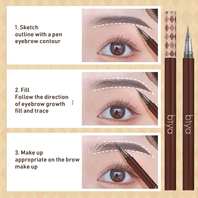 Liquid Eyebrow Tattoo Pencil Altra Fine Waterproof Lower Lashes Lying Silkworm Pen Colorfast Lazy Draw Brows Eye Cosmetic Makeup