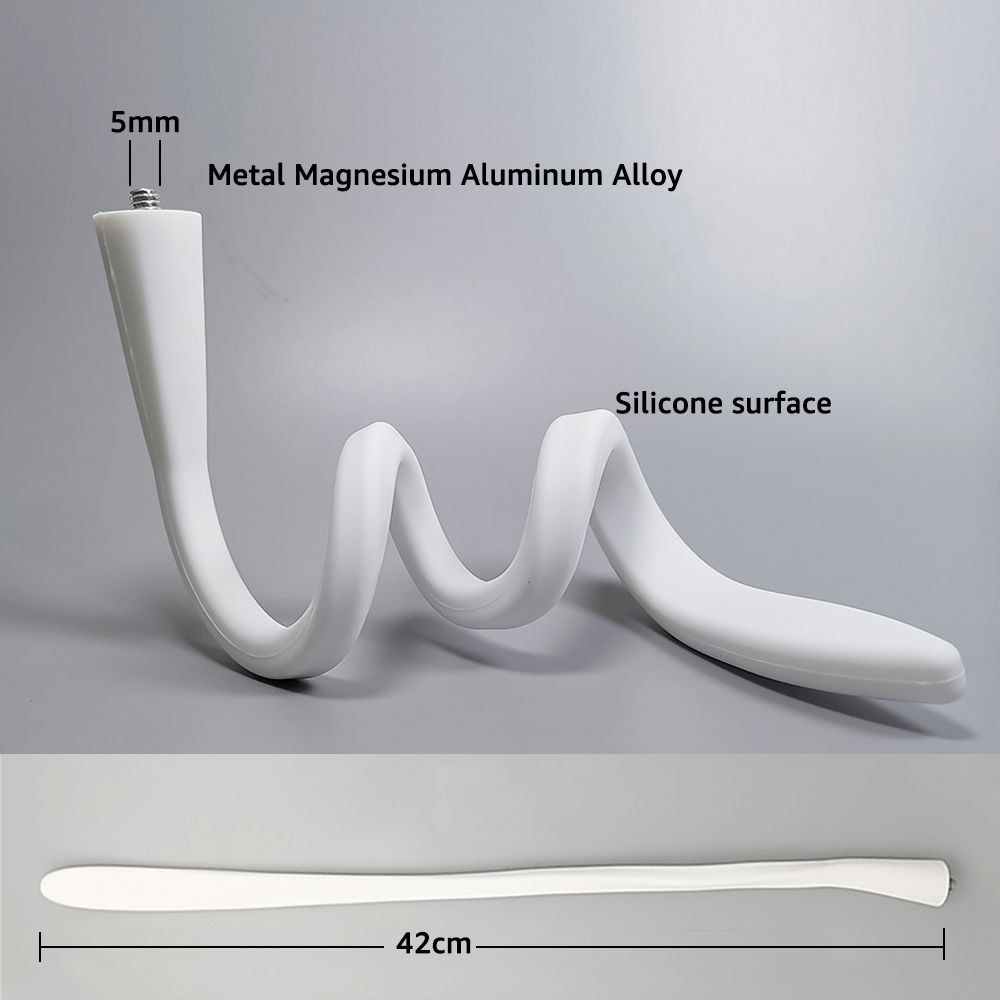 Silicone Soft Bracket IP Camera Holder Baby Monitor Stand Hole-Free Crib Cradle Rod Hose Support Flexible Twist Mounting