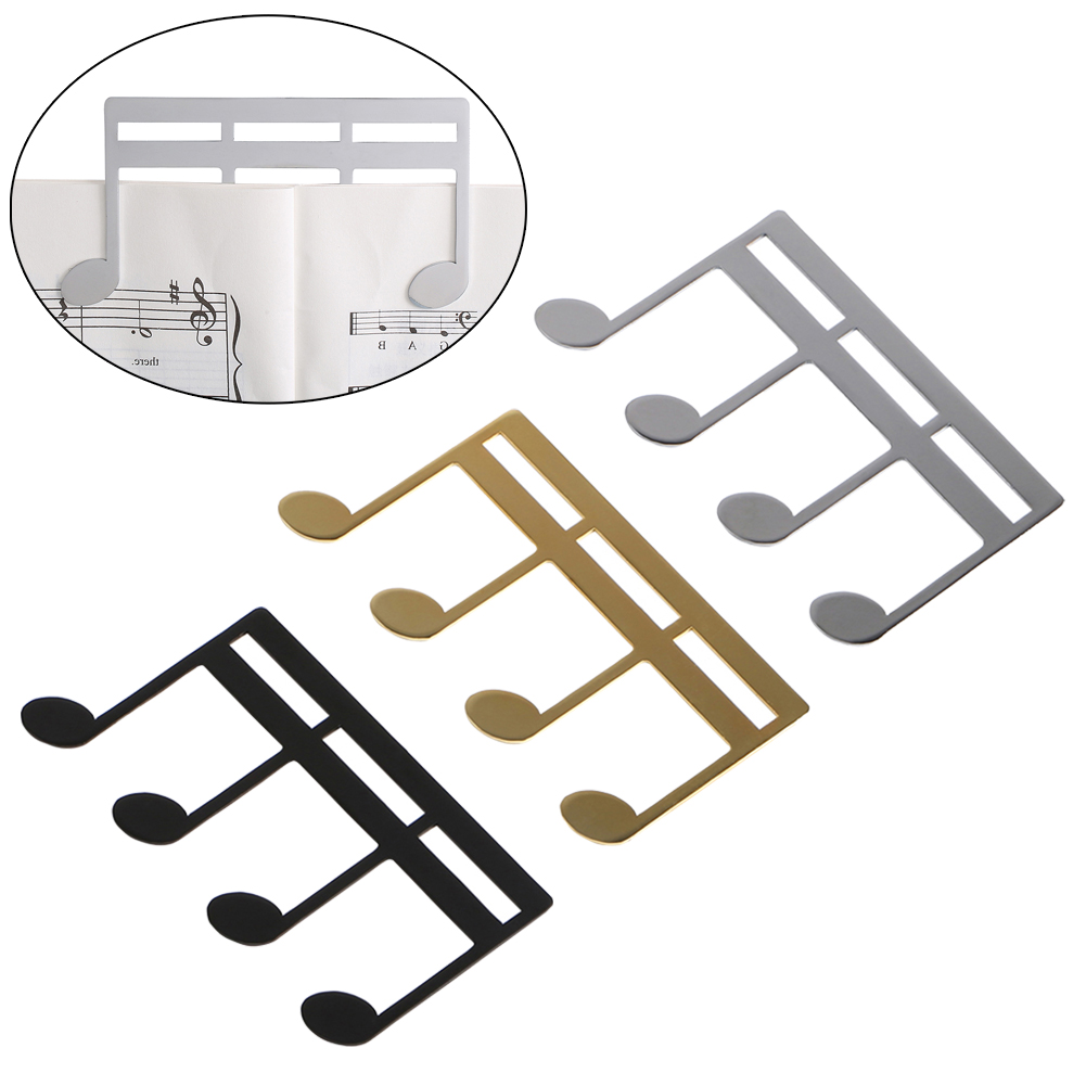 Sheet Clip Cello Music Electroplating ddmysmile For Practice Metal Music Clips Note Holder Piano Sheet Song Sier/Gold/Black Smile