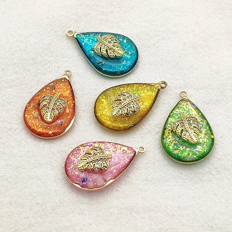 incoming 28x18mm 50pcs cubic zirconia pendant used for handmade jewelry earrings necklace accessories DIY accessories 241108