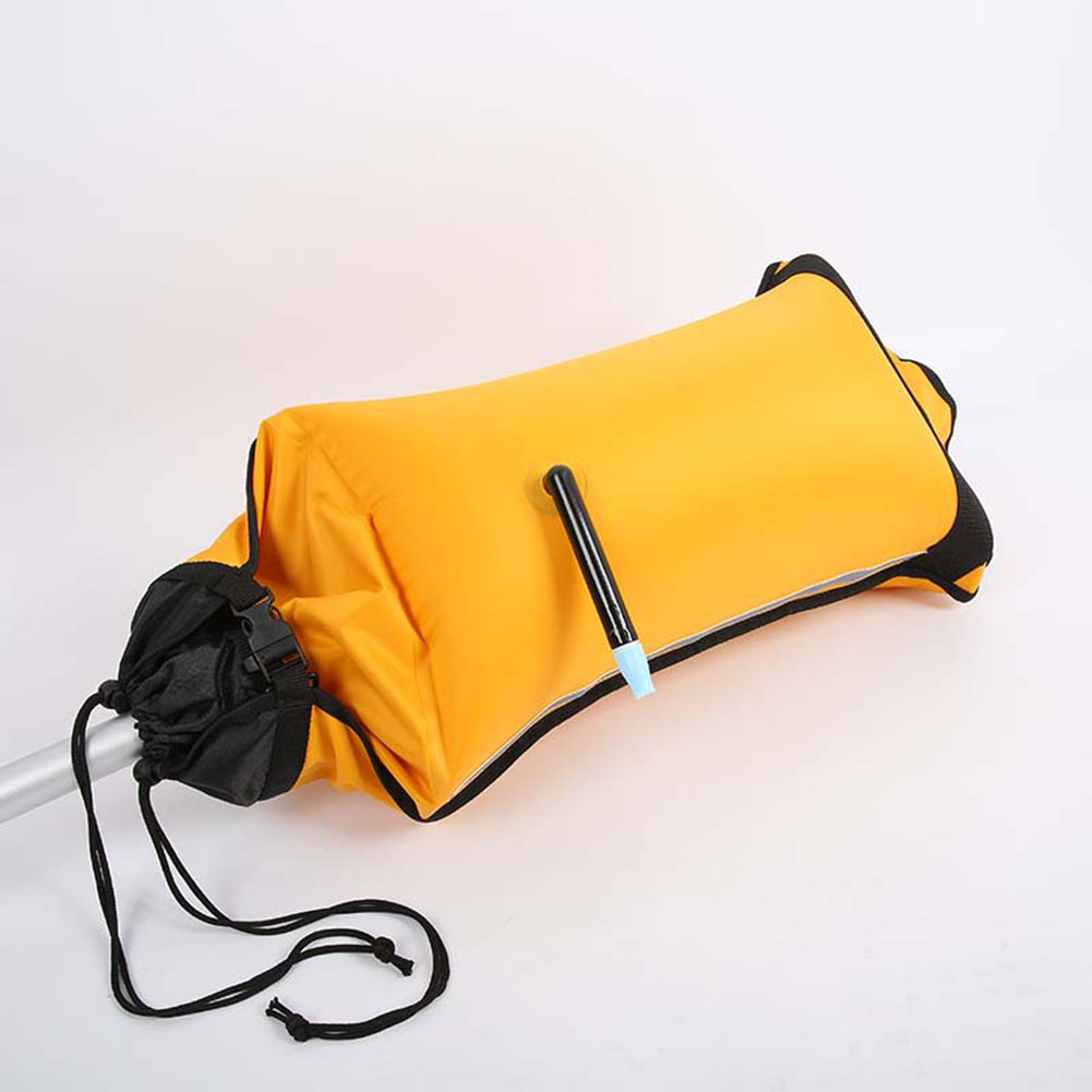 1pc Paddle Float Bag Kayak Canoe Ocean Boat Inflatable Paddle Bag Airbag Self-Rescue Float Bags Canoeing Quick Release Buckle