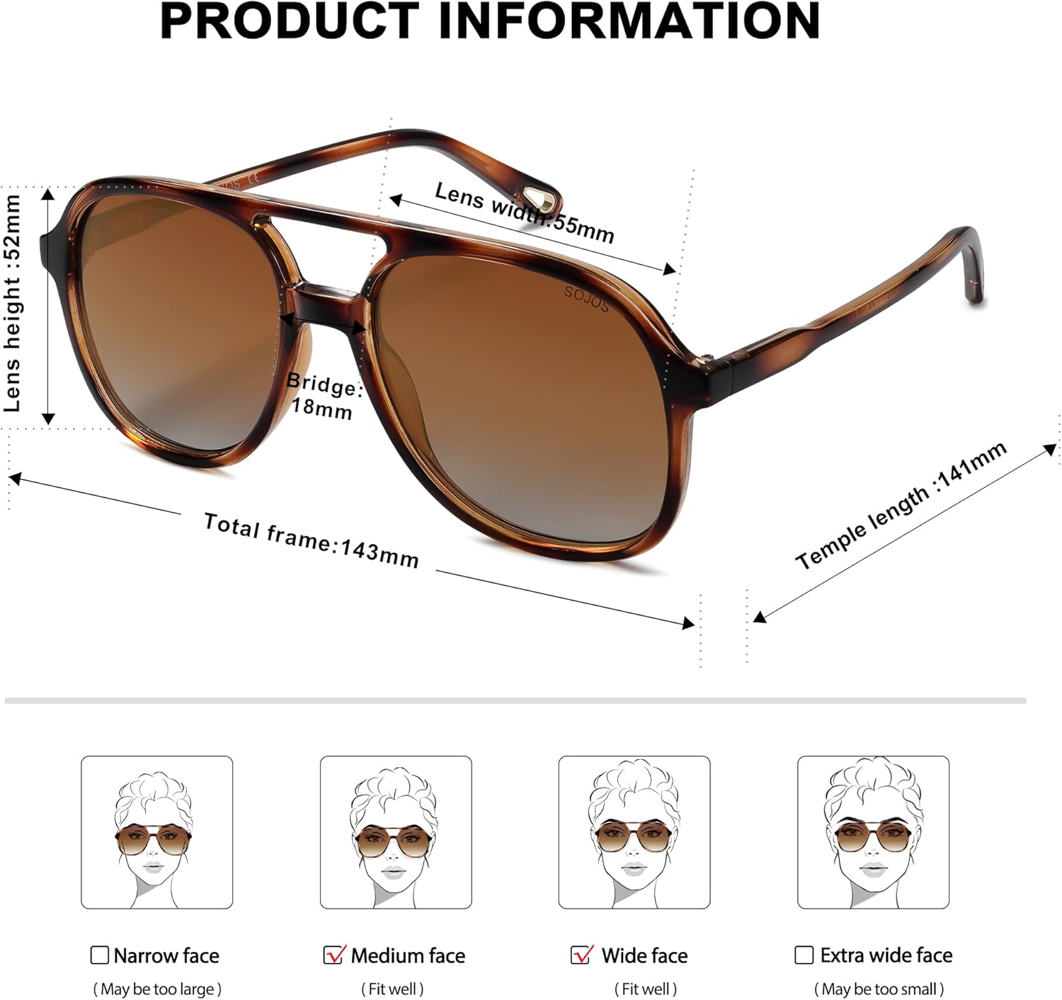 Retro Polarized Aviator Sunglasses for Women Men Classic 70s Vintage Trendy Square Aviators
