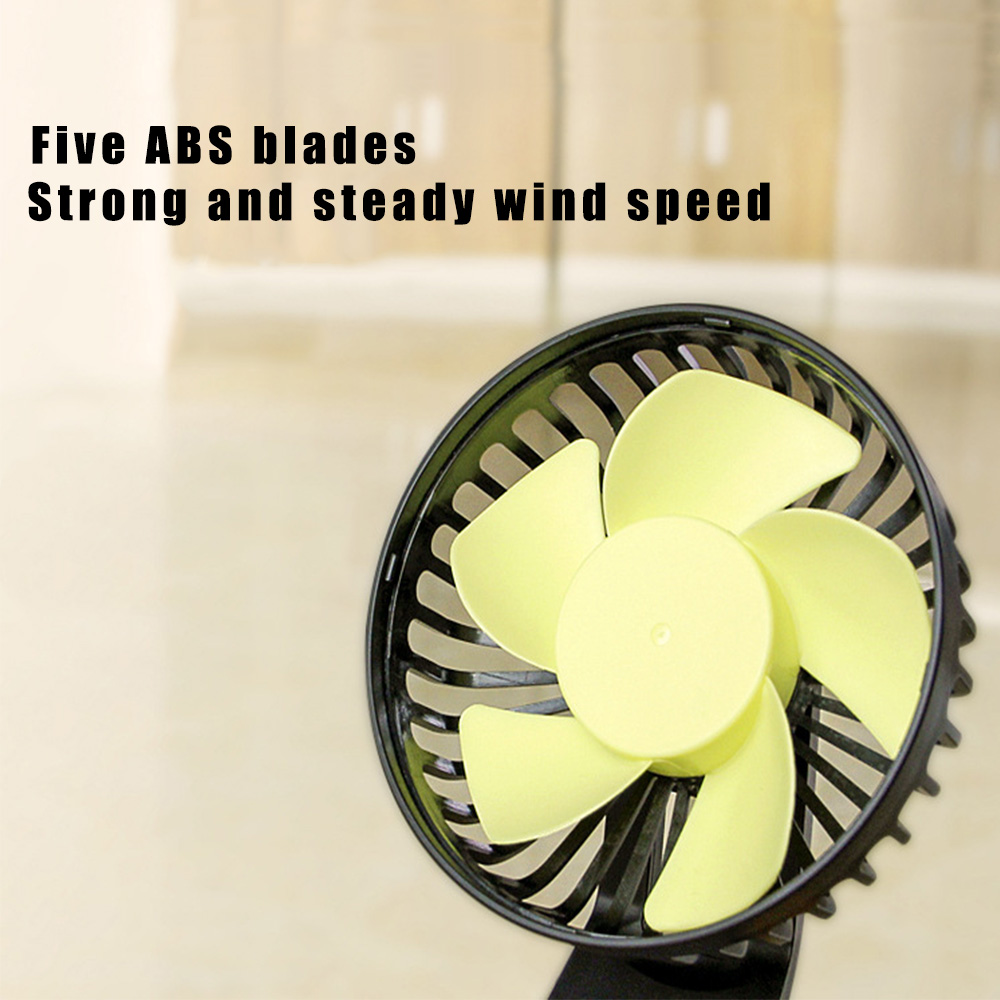 Car Fan Summer Cooling Two Fans USB Adapter Electric Rotatable Parts On Dash Board Trailer Truck Automotive Accessories Interior