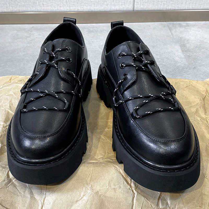 Black Men Dress Shoes Mens Shoes Summer Thin Breathable Business Casual Shoes British Fashion Versatile Leather Shoes 241009