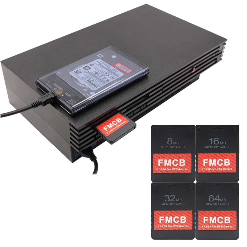 FMCB Free McBoot Card V1.966 for PS2 PS1 Plug Play Memory Card 8MB/16MB/32MB/64MB Runs Games in USB Disk or Hard Drop Shipping