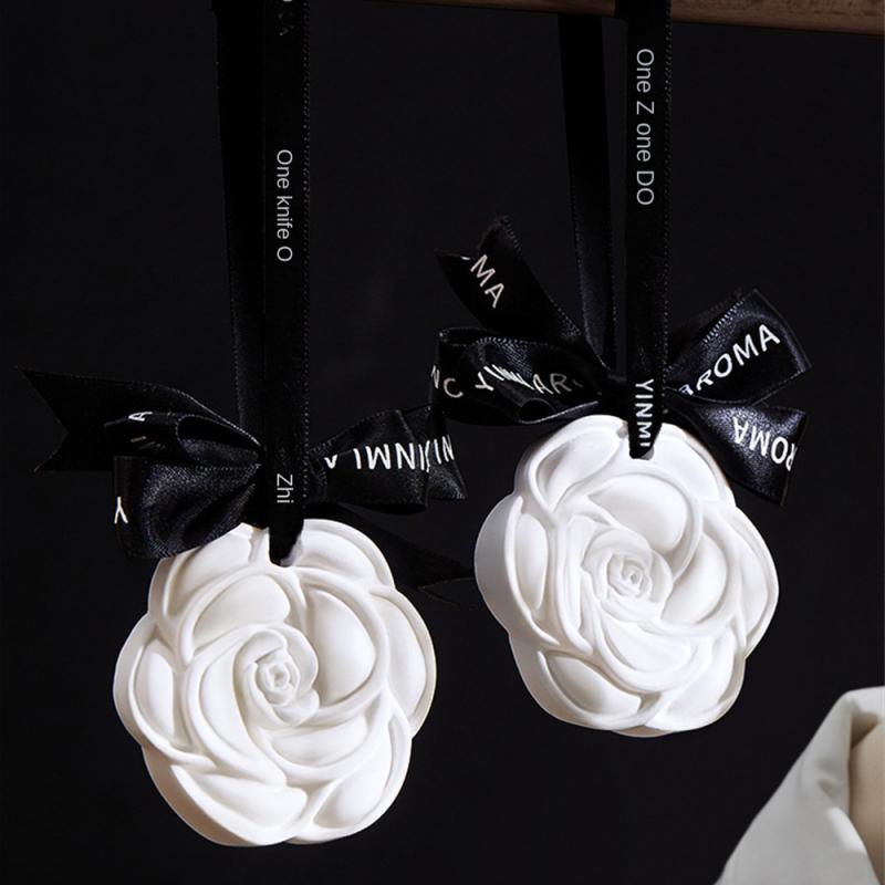 1~10PCS Beautiful White Flower Car Hanging Air Freshener Perfume for Car Styling Fresh Air Purifier Interior Decorations 8d19d 5 ac8a5