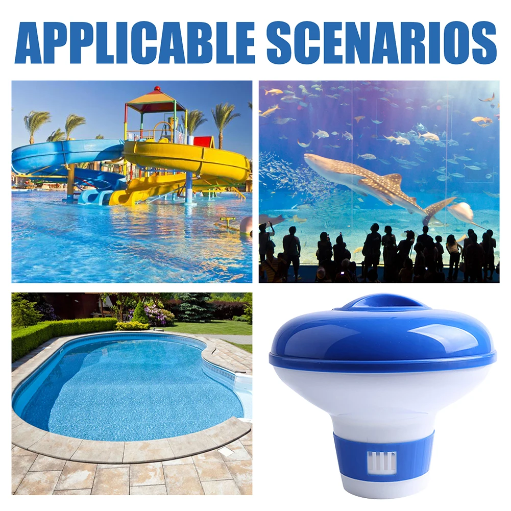 1-10PCS Floating Swimming Pool Medical Chlorine Tablet Hot Tub Floater Cleaner Tool Auto Dispenser Outdoor Pool Cleaning Tools