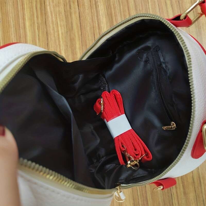 Fashion Adorable Sweet Cherry Handbag Fashionable Mini Crossbody Purse for Women - Compact & Versatile with Chic Round Design .