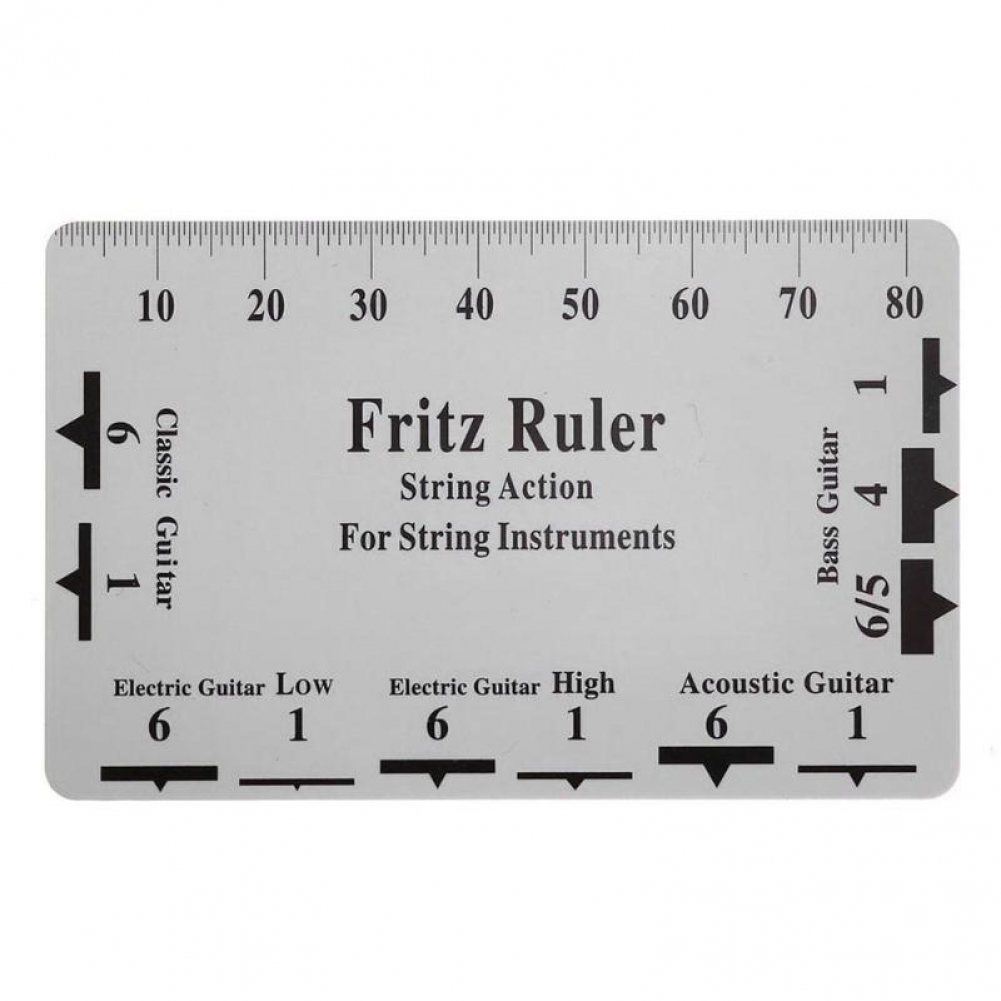 Double Sided Guitar Ruler Scale String Pitch Measuring Ruler for Electric Acoustic Guitar Bass Luthier Tool Guitar Neck Ruler