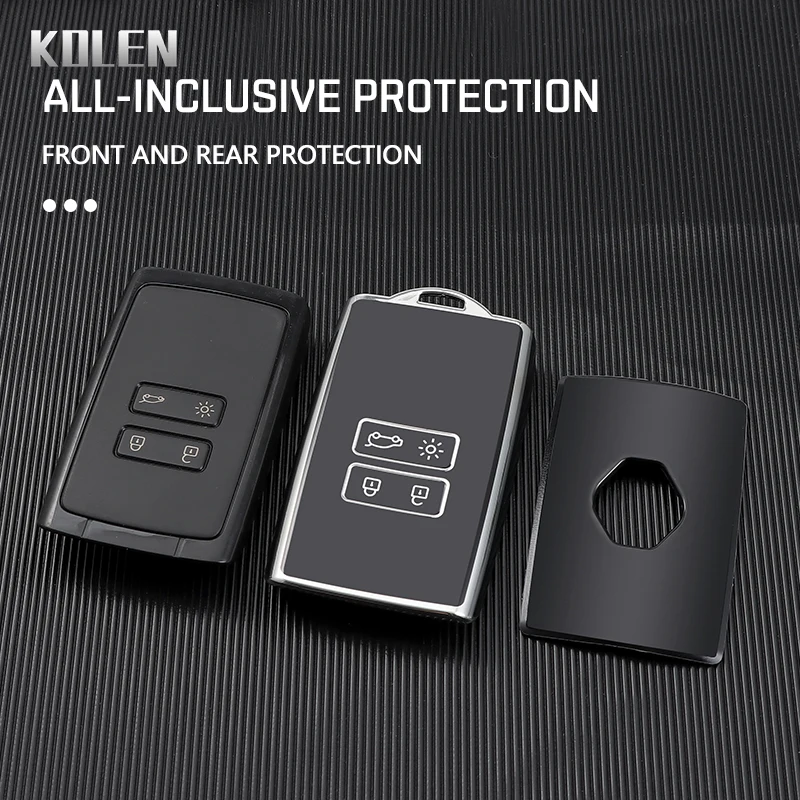 TPU Car Card Key Case Cover Shell Fob For Renault Koleos Captur Megane Clio Scenic Talisman Arkana For Dacia Sandero Accessories