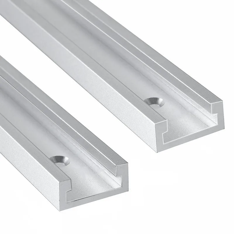 Aluminium Alloy T-track Slot Miter Track Jig Fixture T-Slot -Woodworking Chute Rail - T Slider Fixture Slot Slide Limit Guide