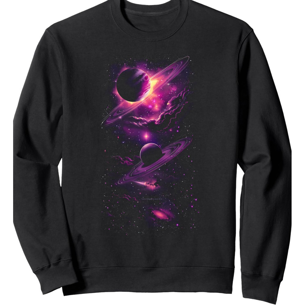 Long Sleeve Shirts for Men sweatshirt Galaxy Universe Space Planets Space Astronomy Graphic Tees Sweatshirt T shirt Tee Streetwear Casual tops clothes