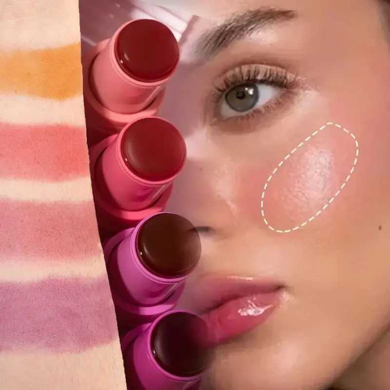 Jelly blush lip gloss stick for lazy people to contour even skin tone brighten and color easy to apply for both lips and faceXJ241111