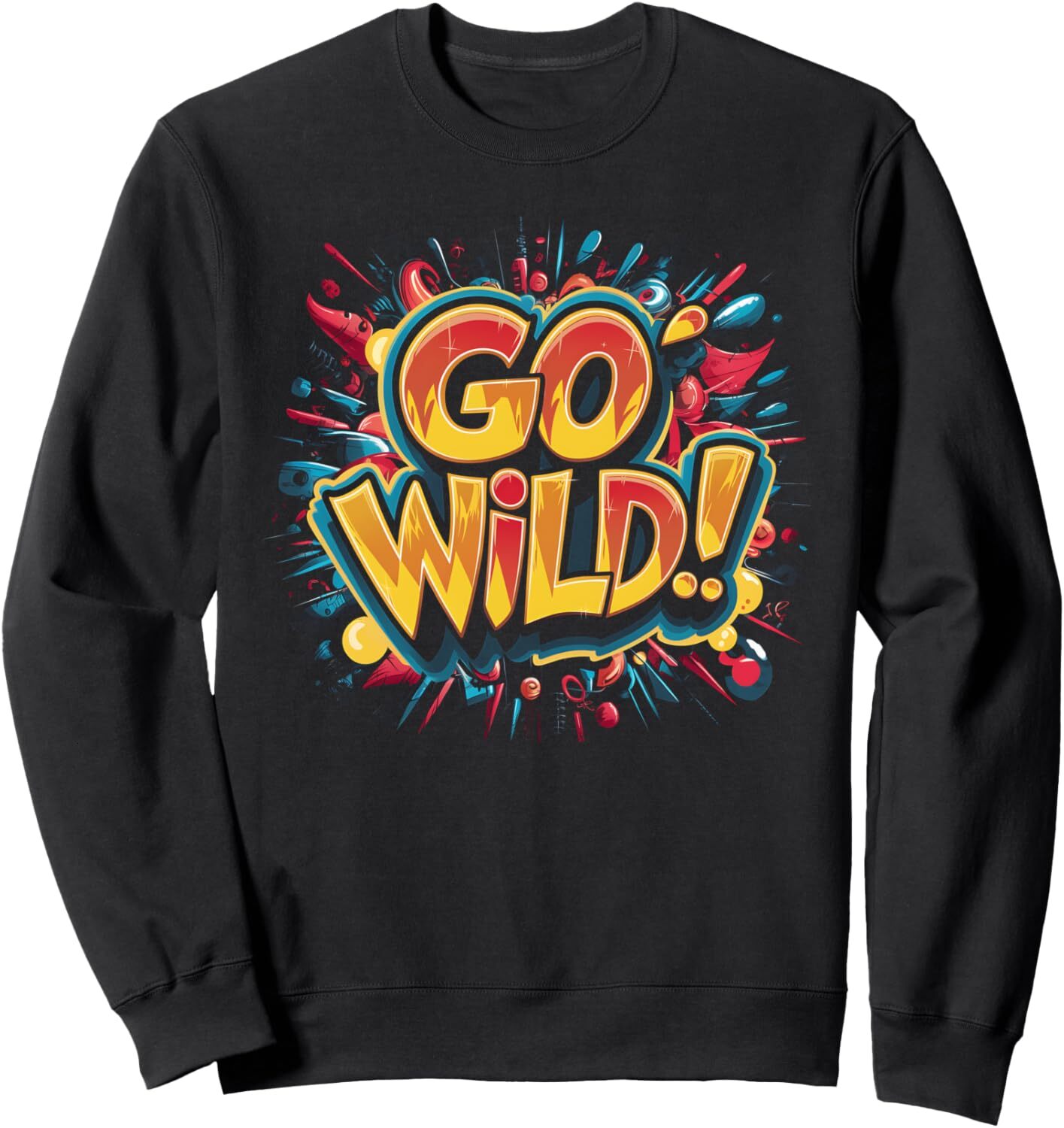 Long Sleeve Shirts for Men sweatshirt Wild Design For Men Women Kids Cool Colorful Art Graphic Tee Sweatshirt T shirt Tee Streetwear Casual tops cloth