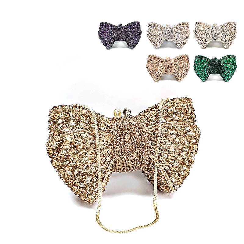NWE bow knot crystal purses Classical women accessories diamonds luxury clutches Bridal wedding party Popsicle purses