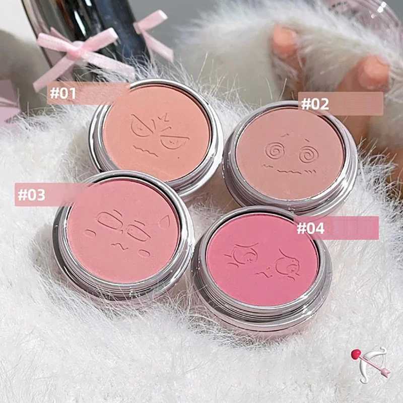 Mischievous Cheek Blusher Ball Silky Smooth Matte Natural Cheek Tint Brighten Face Contour Cosmetic Peach Orange Blush PowderXJ241111