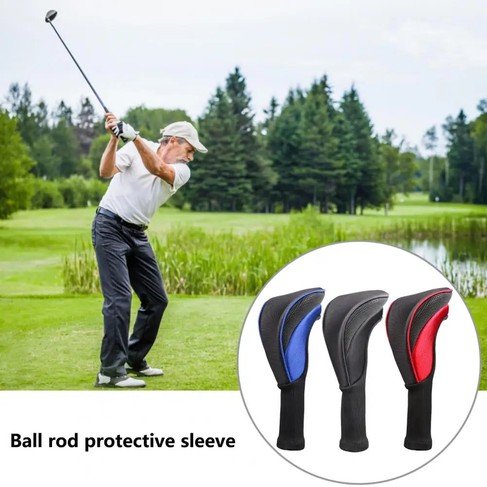 Soft Lining Color Clash Protect The Club Head Golf Club Long Neck Head Cover Golf Club Headcover for Golf