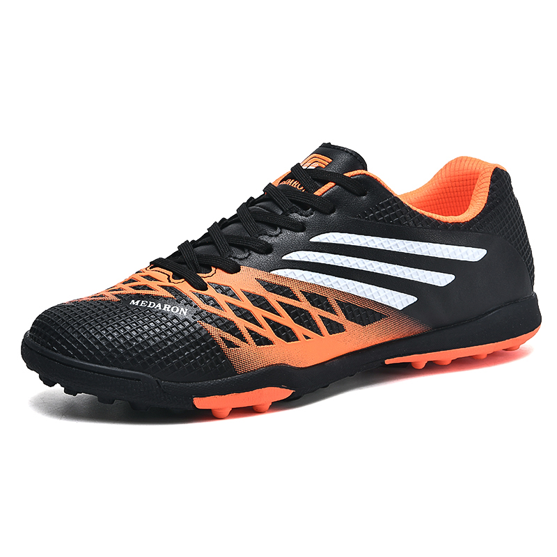 Men Soccer Shoes Indoor Lightweight Youth Teenager Male Training Gym Sneakers Blue Black Man Turf Sport Football Shoes
