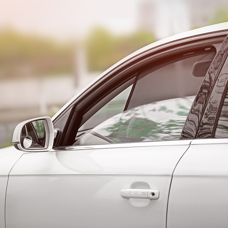 For V60 2018-2023 Windshield Curtain Magnetic Mesh Glass Sun Visor Window Sunshade No Sag Sunshield With Clip Shade Cover
