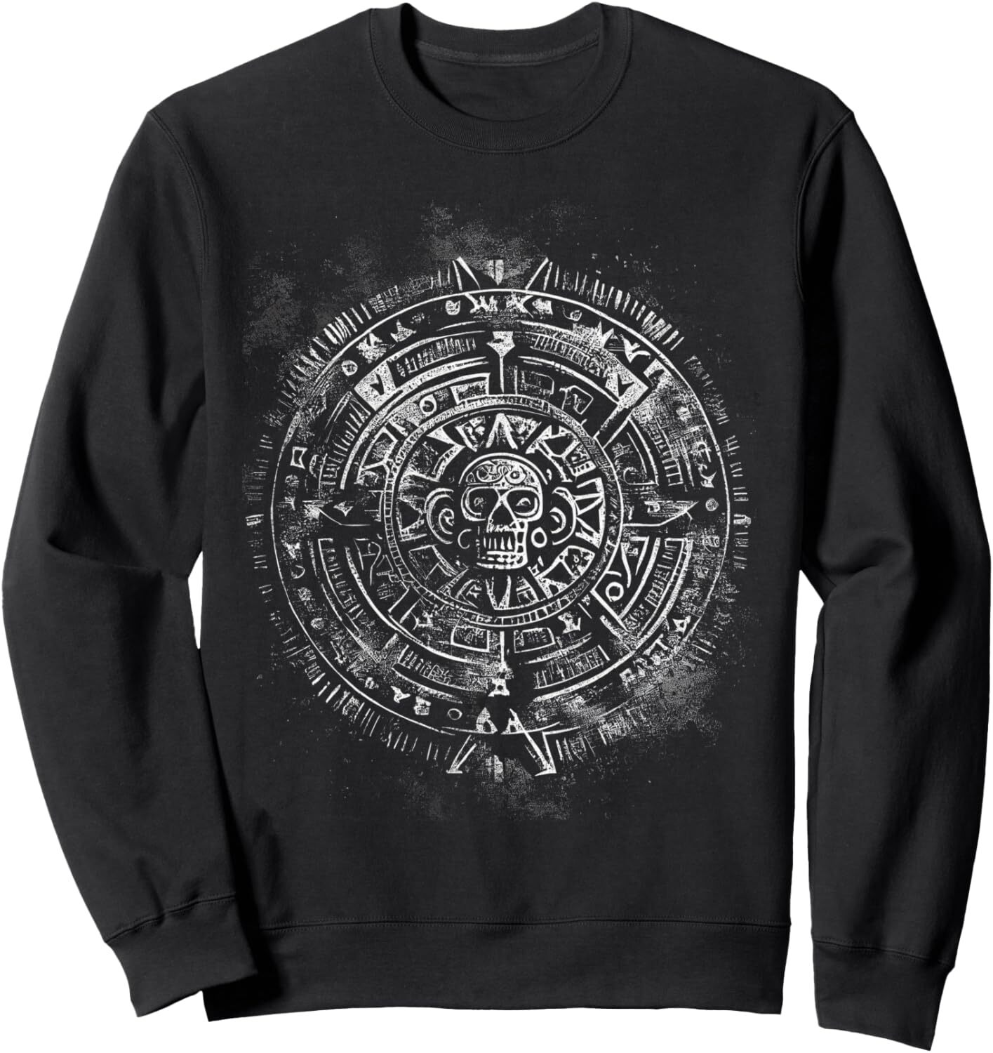 Long Sleeve Shirts for Men sweatshirt Vintage Aztec or Mayan Calendar Antique Graphic Tees Sweatshirt T shirt Tee Streetwear Casual tops clothes