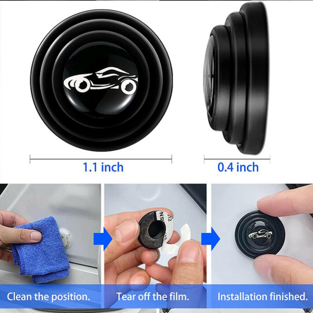 10PCS Car Door Bumper Protector Stickers Universal Shock Absorbing Mute Shock Noise Gaskets Bumper Protector for Cars Trucks SUV 3360f 5 84ea2