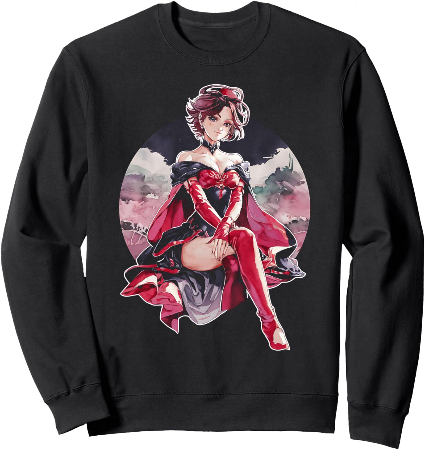Long Sleeve Shirts for Men sweatshirt Anime Fantasy Art Magical Girl Women Gift Sweatshirt T shirt Tee Streetwear Casual tops clothes