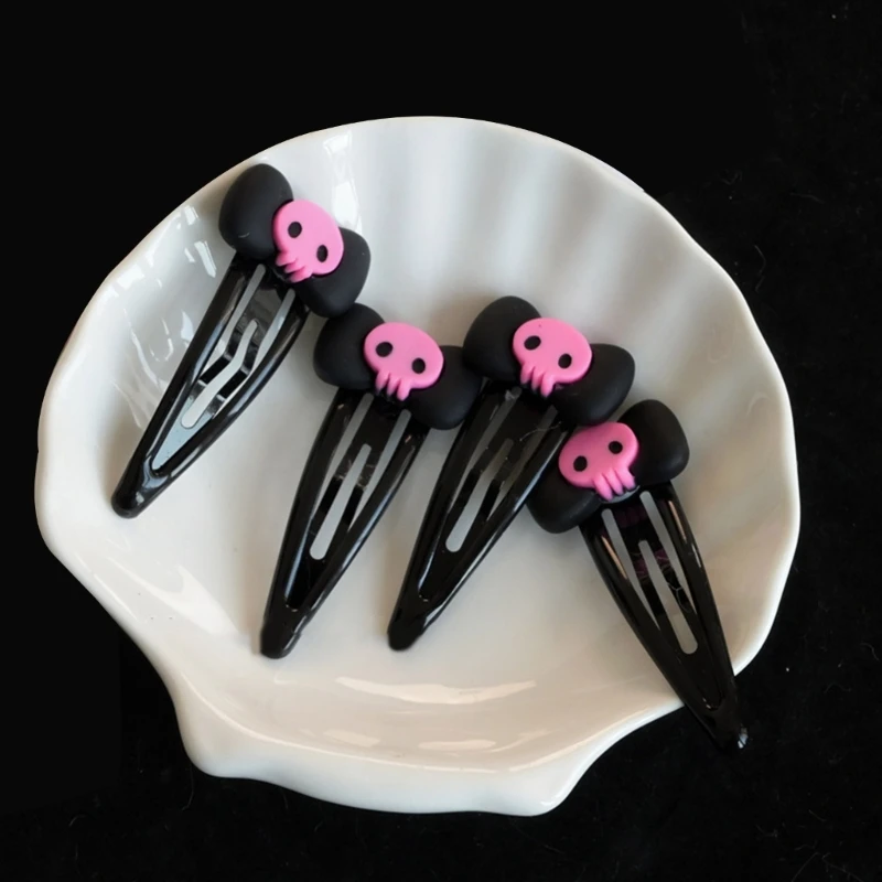 new Skull 2025 Hairpin Bows Barrettes Hairpin Skull Bobby Pin Bows Hair Clip Bows Hairpin JK Hair Clip Jk Hair Accessories