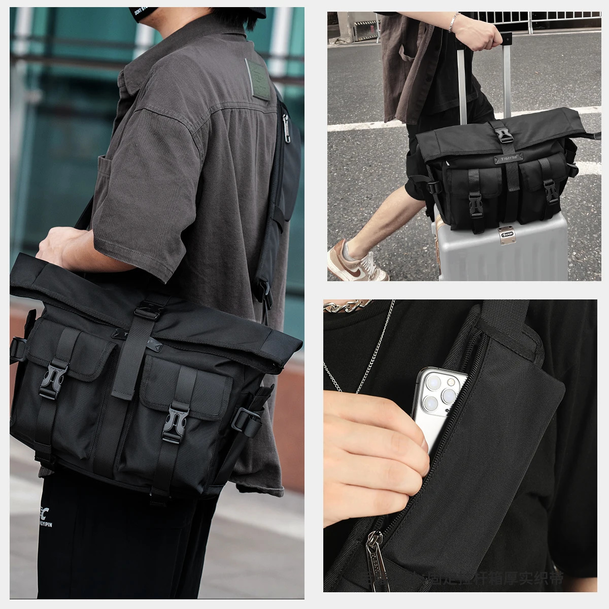 Warranty Fashion Messenger Bags Male Shoulder 133inch Laptop Bag Outdoor Crossbody For Men Cycling Boys 241029