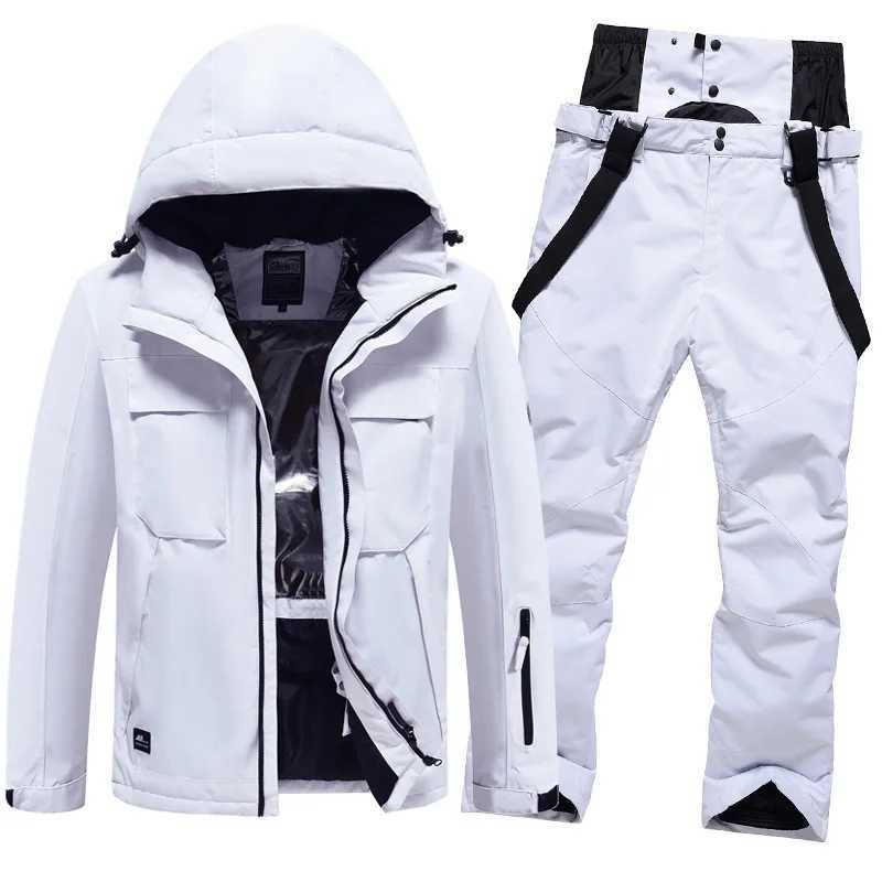 Suits Super Warm Ski Suit for Women Snow Down Jacket and Pants Outdoor Waterproof Breathable Female Snowboard Wear Skiing Outfits S2411119