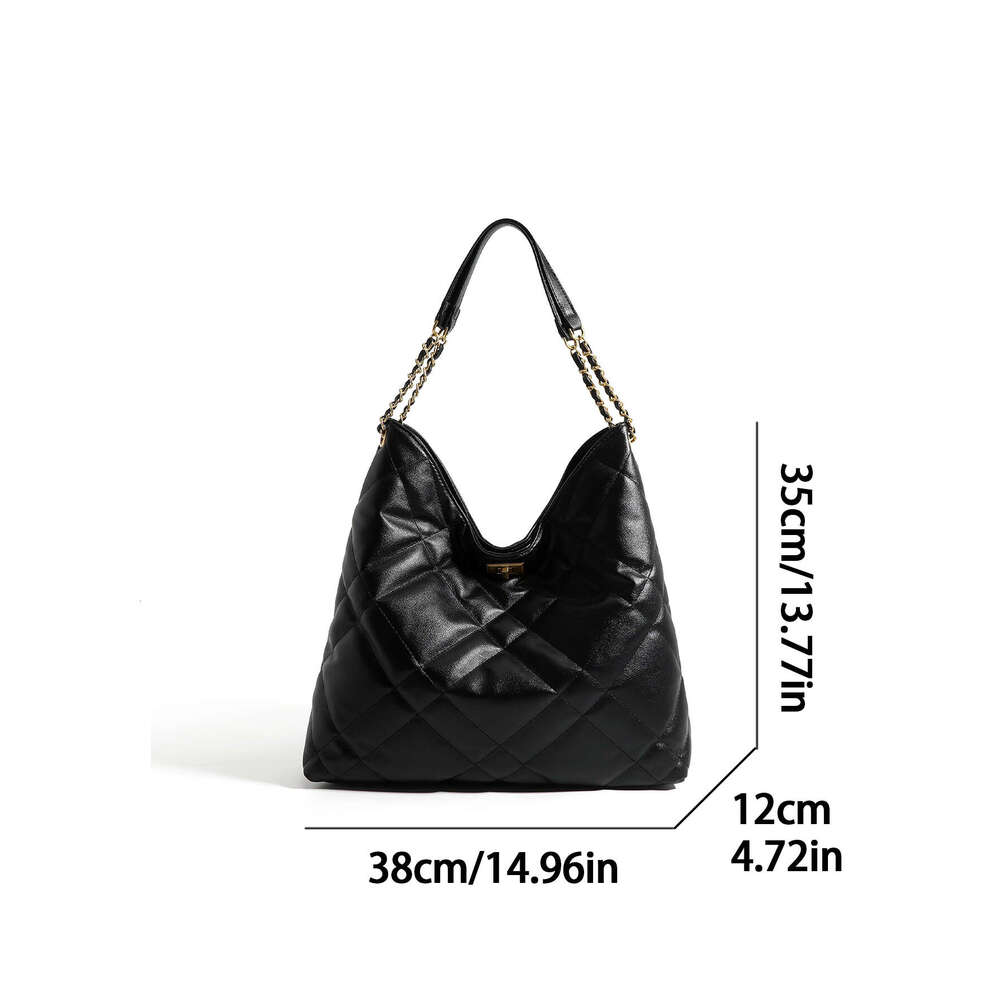 stylish singleshoulder tote with durable leather and chic chain detail by senior ringer 2024 collection