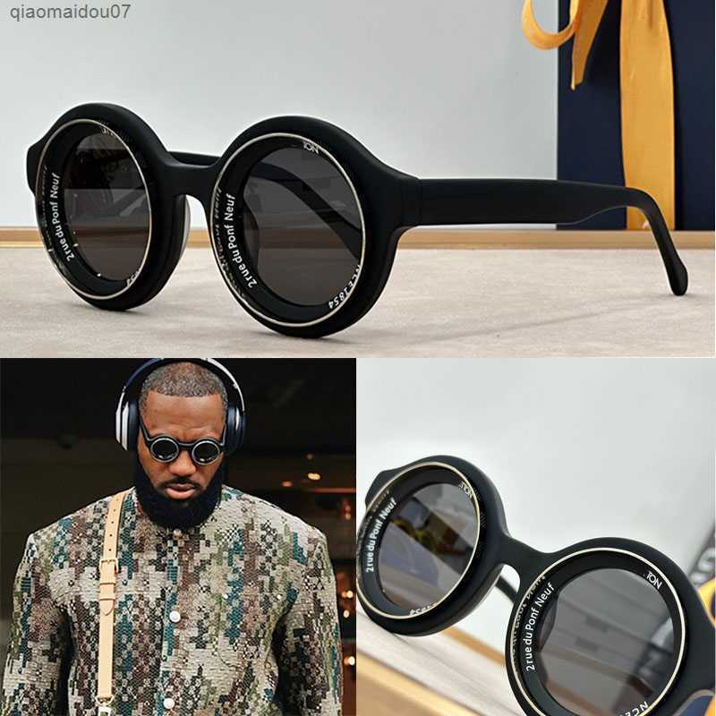 Sunglasses Designer 2024 Paris Men Fashion Week Super Vision Round SunglassesZ2501U Trendy and Fashionable Mens Round Acetate Frame Sunglasses z240930