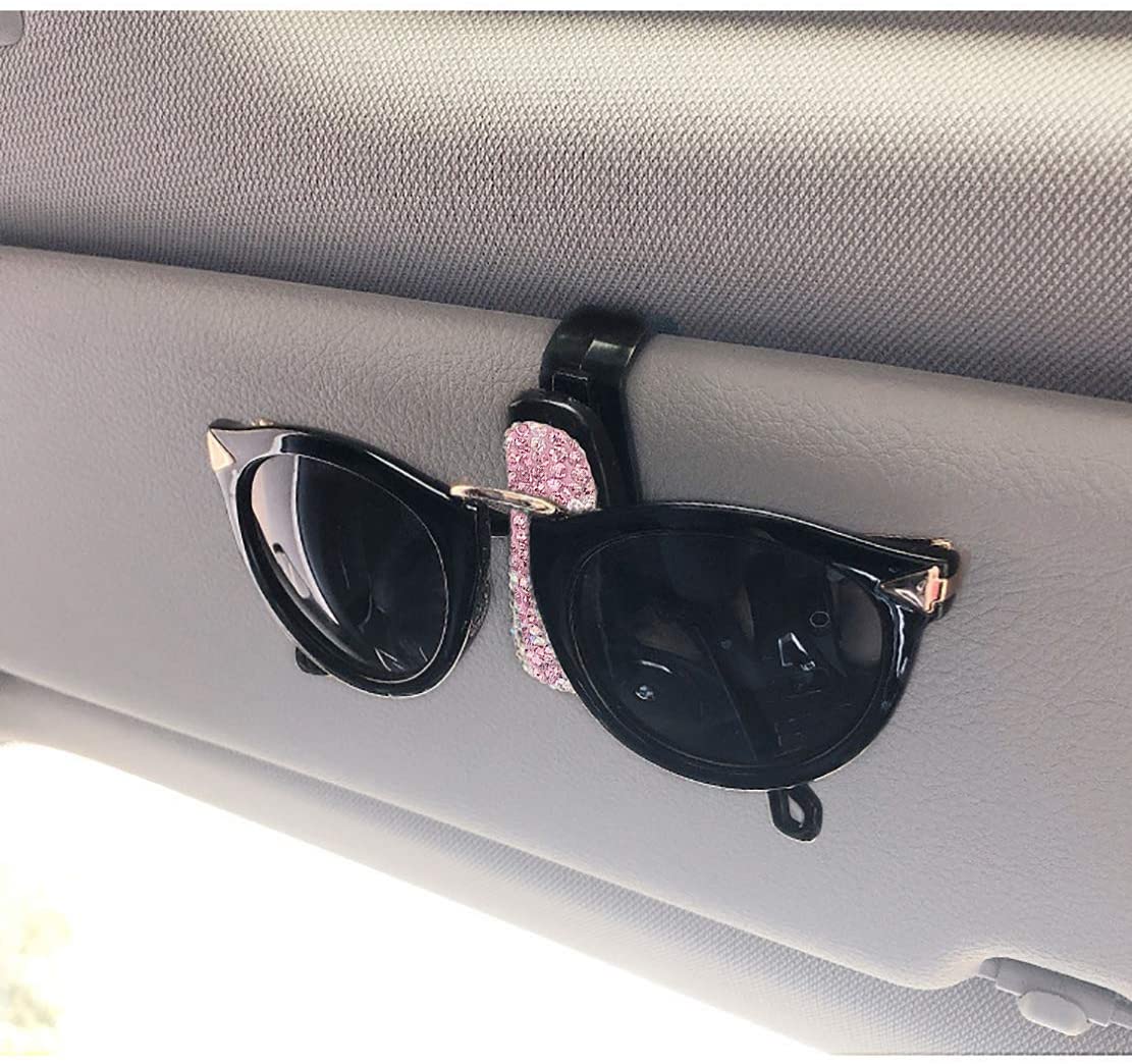 Dia 2025 new Glasses Holders Car Sun Visor Sunglasses Eyeglasses Mount With Ticket Card Clip Car Interior Accessories Glasses Holder