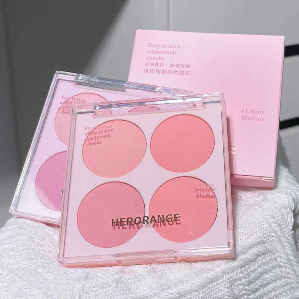 4 Colors Blush Powder Face Makeup Set Mixed Sweet Warm Colors Matte Cheek Powder Facial Beauty Cosmetic Makeup BlushXJ241111